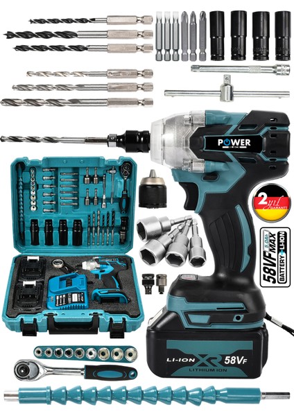 5AH Professional Somun Sökme Şarjlı Darbeli Matkap Vidalama Set