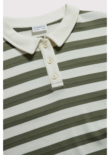 (Kids Girl) Çizgili Fitilli Polo fırsatları