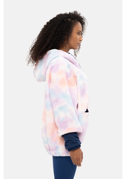 Oversize Peluş Welsoft Yarım Fermuarlı Kadın Sweatshirt fırsatları