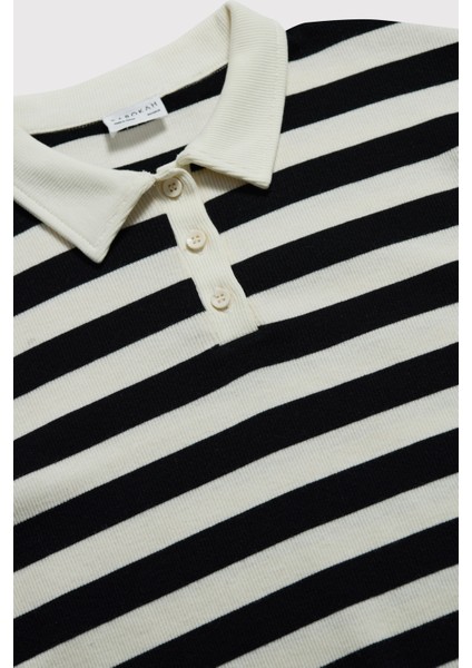 (Kids Girl) Çizgili Fitilli Polo indirimleri