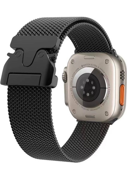 Apple Watch Ultra 49MM Zore Krd-25 Metal Hasır Kordon