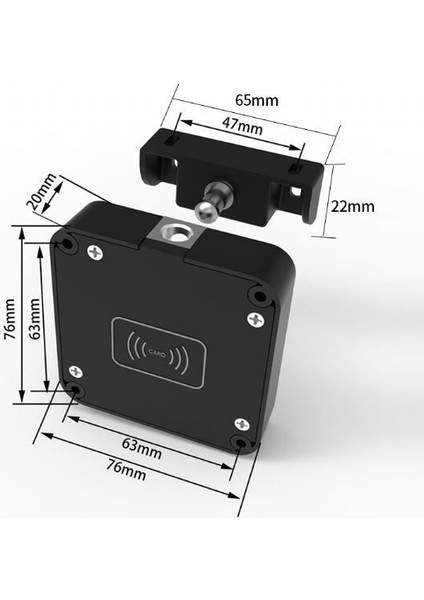 Safe Elektronik Kartlı Gizli Çekmece / Dolap Kapak / Kabin Kilidi