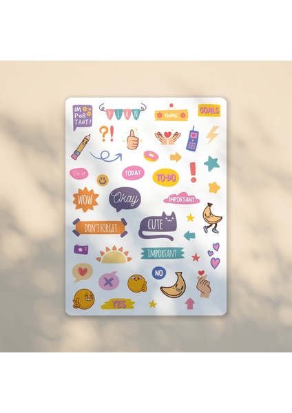 NKB-D052 Sevimli Ajanda, Planlayıcı Sticker Sayfası