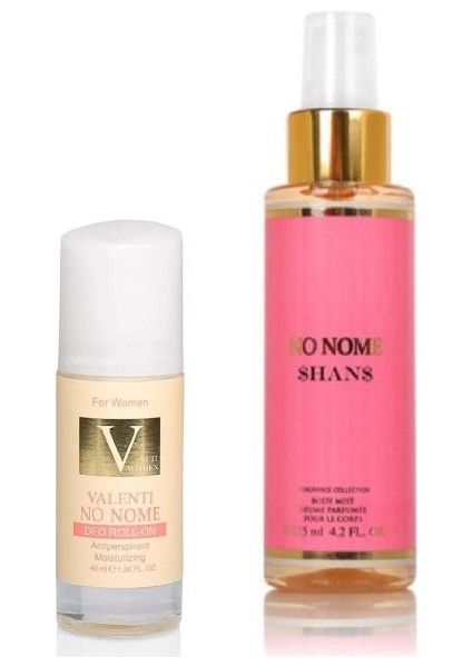 Deo Roll-On Women Valenti 40 ml & Chance Body Mist 125 ml