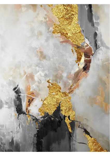 Harikabirev|siyah-Gold Kombini Tüy Soyut|çerçeveli Temperli Cam Tablo modelleri