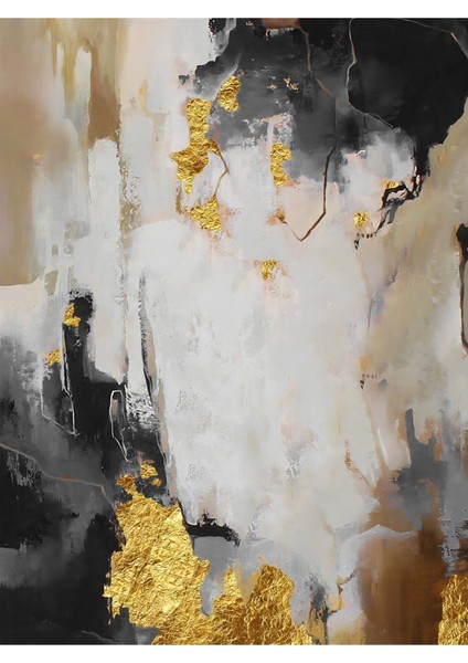 Harikabirev|siyah-Gold Kombini Tüy Soyut|çerçeveli Temperli Cam Tablo fırsatları