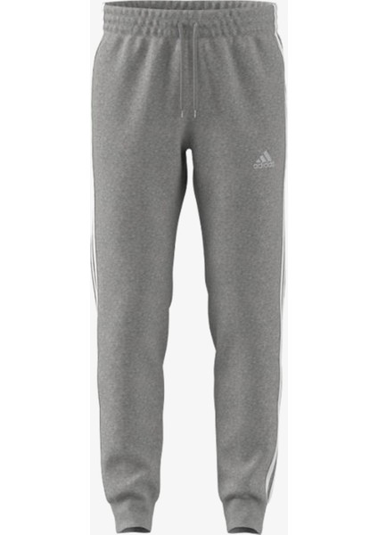 3 Stripes Fleece Trappered Erkek Gri Günlük Eşofman Altı.-