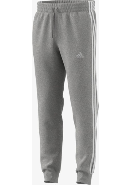 3 Stripes Fleece Trappered Erkek Gri Günlük Eşofman Altı.-