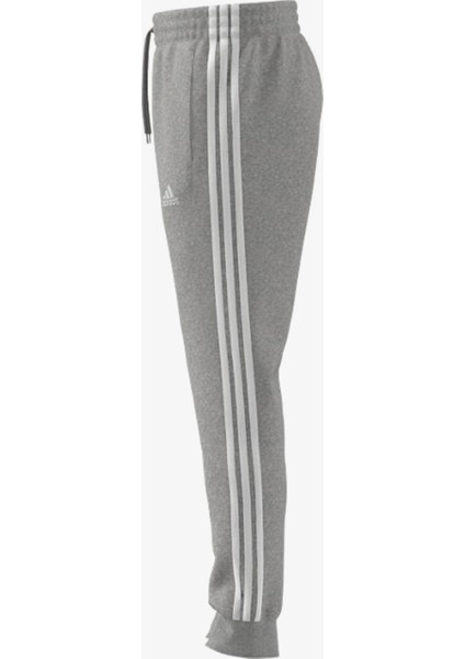 3 Stripes Fleece Trappered Erkek Gri Günlük Eşofman Altı.-