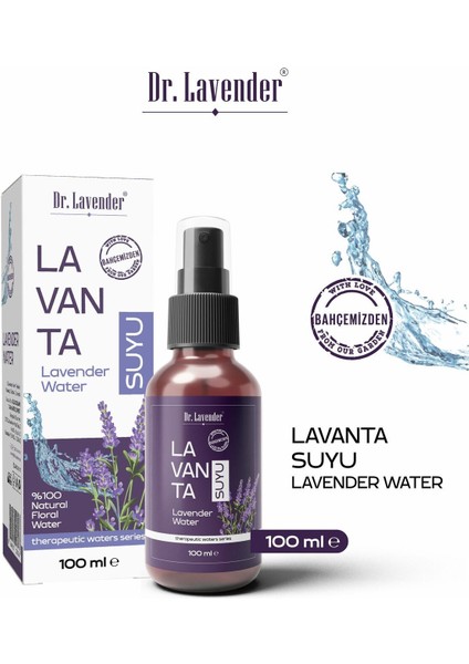 Organik Lavanta Suyu Doğal & Saf Cam Şişe Lavanta Hidrosolü 100 ml