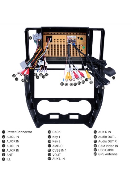 Land Rover Freelander 2 2006-2012 Multimedya Navigasyon Usb Kamera Carplayer 4 Ram