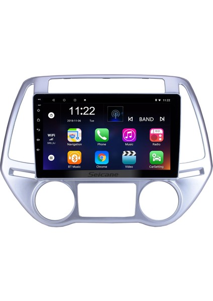 Hyundaı I20 Analog/Dıgıtal Clımate 2008-2012 Multimedya Navigasyon Usb Kamera Carplayer 6 Ram