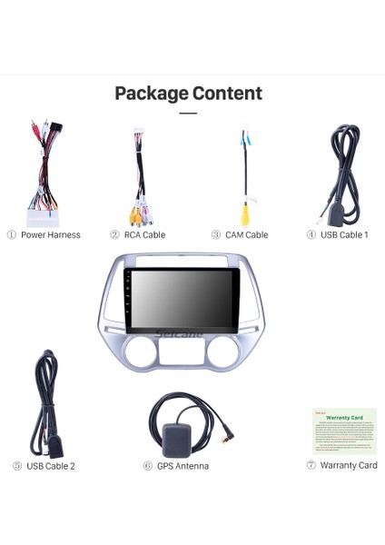 Hyundaı I20 Analog/Dıgıtal Clımate 2008-2012 Multimedya Navigasyon Usb Kamera Carplayer 6 Ram