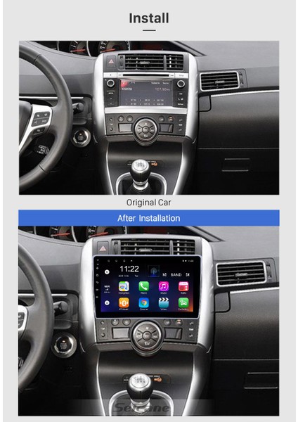 Toyota Verso 2009-2018 Multimedya Navigasyon Usb Kamera Carplayer 4 Ram