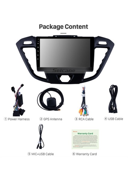 Ford Tourneo 2017+ Multimedya Navigasyon Usb Kamera Carplayer 4 Ram