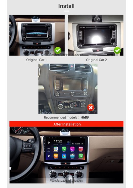 Vw Passat B7/Cc 2012+ Multimedya Navigasyon Usb Kamera Carplayer 6 Ram