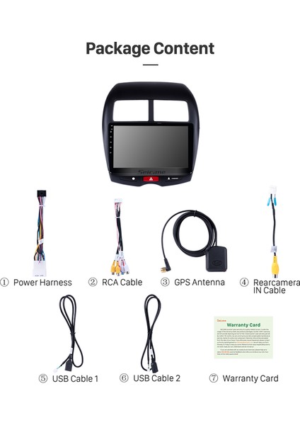 Mıtsubıshı Asx 2010+ Multimedya Navigasyon Usb Kamera Carplayer 4 Ram