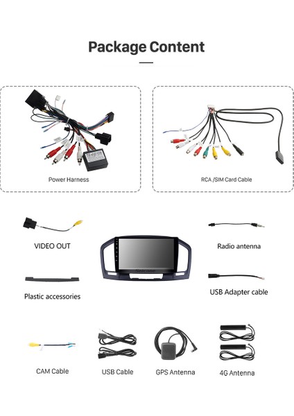 Opel Insıgnıa 2009-2012 Multimedya Navigasyon USB Kamera Carplayer 6 Ram