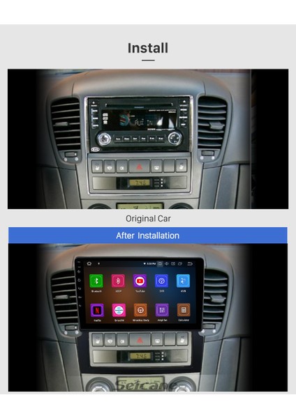 Kıa Sorento 2004-2008 Multimedya Navigasyon Usb Kamera Carplayer 6 Ram