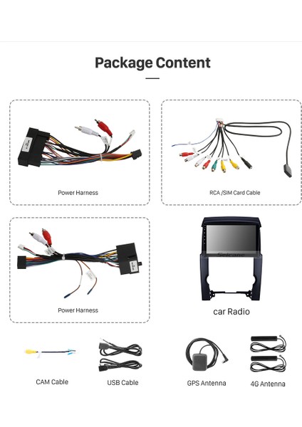 Kıa Sorento 2009-2012 Multimedya Navigasyon USB Kamera Carplayer