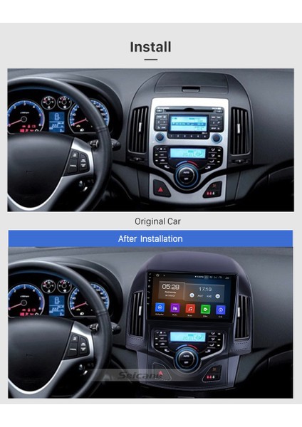 Hyundaı I30 A/C 2009-2012 Multimedya Navigasyon Usb Kamera Carplayer 4 Ram