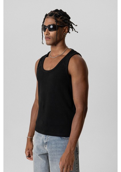 Basıc Tank Top Kaşkorse Atlet Siyah modelleri