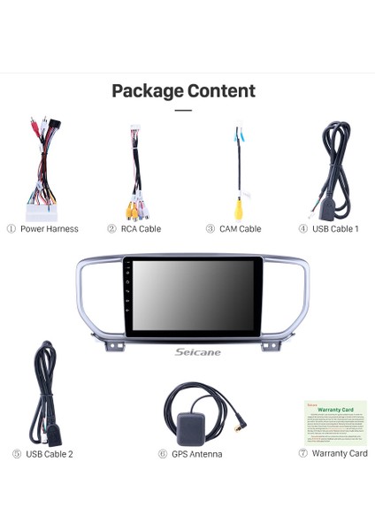 Kıa Sportage 2019+ Multimedya Navigasyon Usb Kamera Carplayer 6 Ram