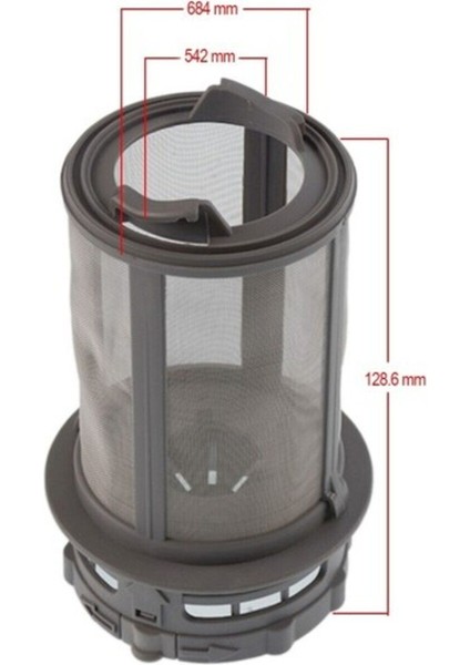 Arçelik / Beko / Altus / Grundig Uyumlu Bulaşık Makinesi Gider Filtresi Süzgeç modelleri