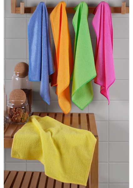 Terry | Microfiber 5'li Süper Emici Kurulama Bezi, Temizlik Bezi