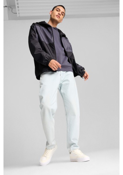 Mesh Lined Windbreaker Siyah Unisex Ceket