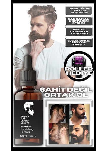 Seyrek ve Boş Bölgelerde Yeni Sakal Olusumuna Yardımcı Sakal Bakım Serumu