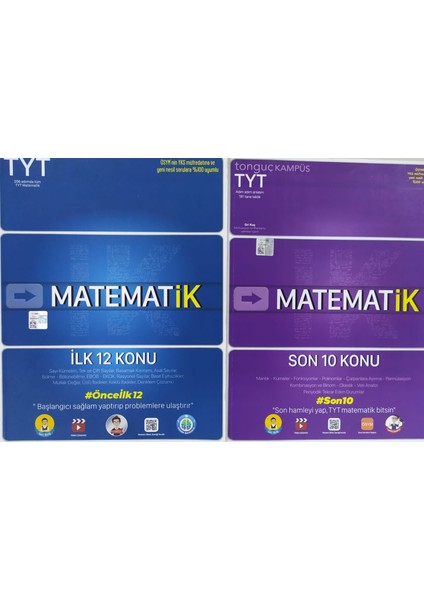 Akademi TYT Matematik Son 10 Konu - TYT Matematik İlk 12 Konu 2'li Set