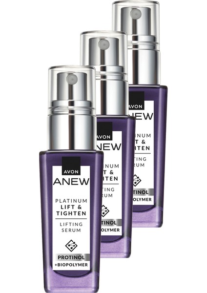 Anew Platinum Lift & Tighten Lifting Serum 30 ml. Üçlü Set