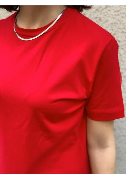 Pamuklu Kısa Kol Basic Tshirt