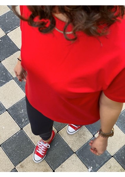 Pamuklu Kısa Kol Basic Tshirt