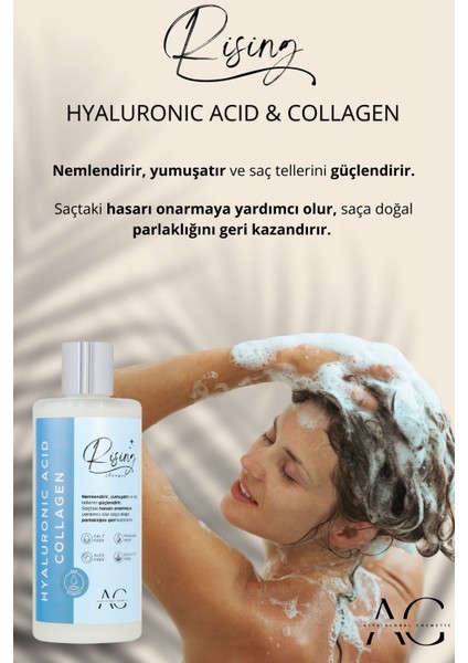 Shampoo Rising Hyaluronic Acid & Collagen Şampuan