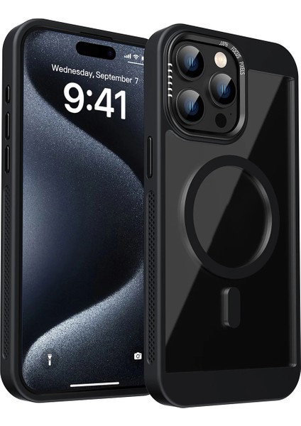iPhone 15 Pro Max Uyumlu Magsafe Destekli Kamera Koruma Çerçeveli Darbe Emici Ultra Premium Kılıf