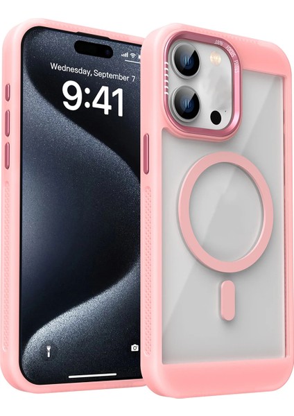 iPhone 12 ve 12 Pro Uyumlu Magsafe Destekli Kamera Koruma Çerçeveli Darbe Emici Premium Kılıf