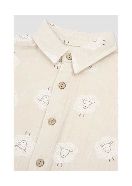 Erkek Bebek Müslin Gömlek modelleri