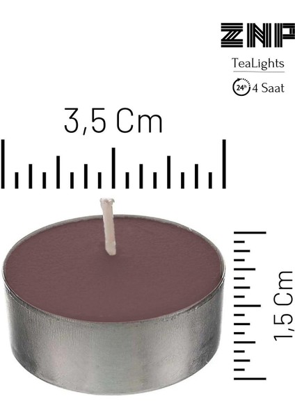 10 Adet | Tarçın Kokulu Tealight Mum | 4 Saat Yanar | Dekoratif Mumluk Mumu fiyatları