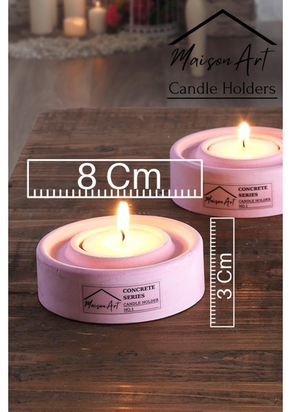 Holder | 3'lü Set Mumluk | Tea Light Mumluk Seti | Dekoratif Şamdan Mumluk