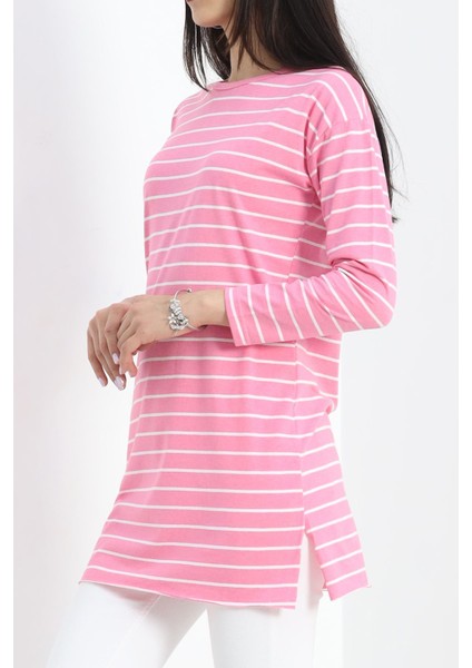 Çizgili Tunik Pembe - 11313.1567.