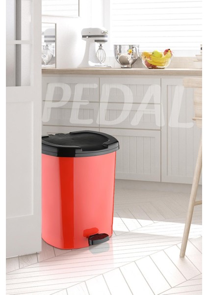 Dust | Pedallı Çöp Kovası 30 Litre, Banyo, Mutfak, Ofis Çöp Kutusu