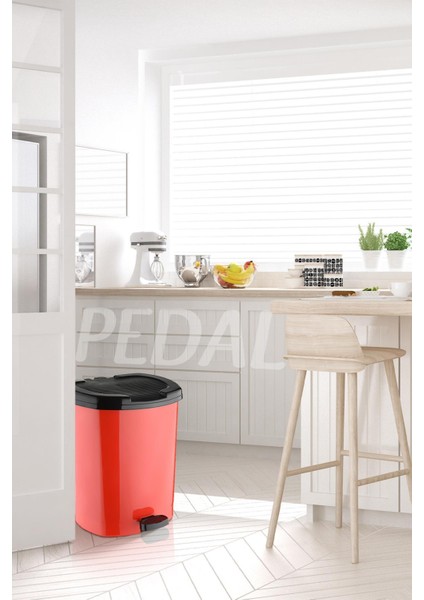 Dust | Pedallı Çöp Kovası 30 Litre, Banyo, Mutfak, Ofis Çöp Kutusu
