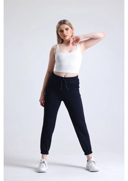 Kadın Yüksek Bel Kışlık Içi Polarlı Kalın Eşofman Altı 1091