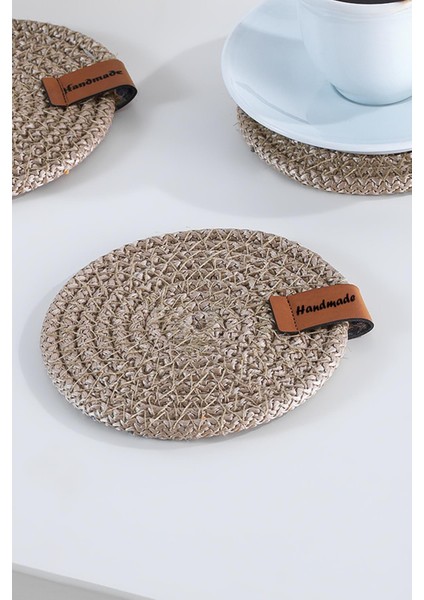 3 Adet Bardak Altlığı | Hasır Jüt Fincan, Kupa, Mum Altlığı Dekoratif Supla modelleri