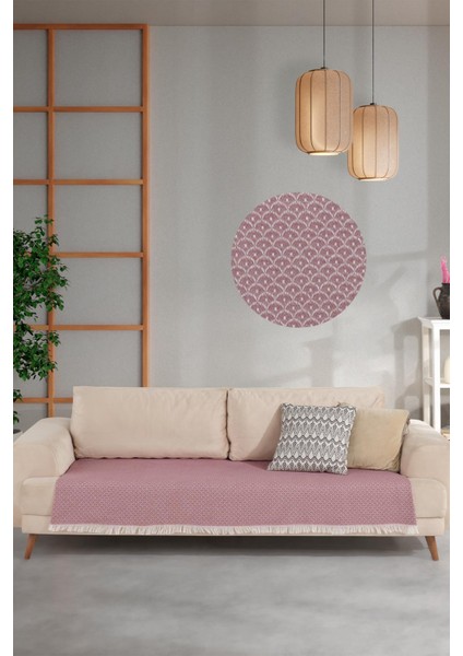 Halfy | Koltuk Örtüsü 100X210 cm | Natural Pamuklu Koltuk Şalı | Çekyat Örtüsü