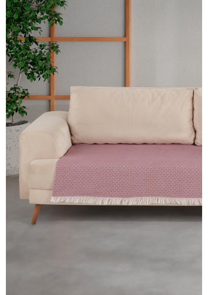 Halfy | Koltuk Örtüsü 100X210 cm | Natural Pamuklu Koltuk Şalı | Çekyat Örtüsü