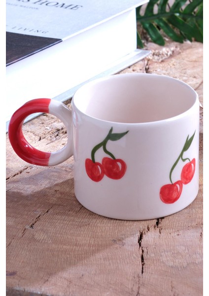 Strawberry | El Yapımı Seramik Kupa Fincan Bardak Mug Seramik Double Türk Kahve Fincanı fiyatları
