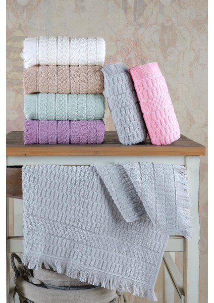 Aysu | 6'lı 50X90 cm El&yüz Havlu Seti